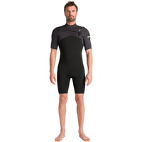 Mens NuWave Session Lite 2/2mm Chest Zip Shorty Wetsuit